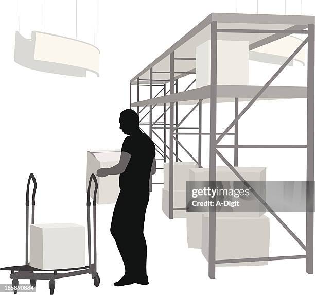 warehouse worker - warehouse worker stock illustrations