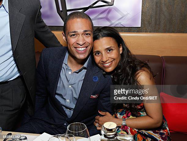 Holmes and Marilee Fiebig attend the 2013 Black Girls Rock Shot Callers Dinner on October 25, 2013 in New York City.