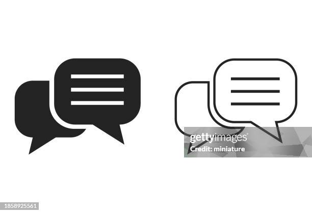 speech bubble icons - multimedia background stock illustrations
