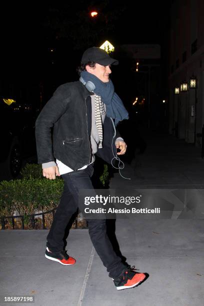 Orlando Bloom seen on the streets of lower Manhattan on October 25, 2013 in New York City. Bloom, who is currently starring in "Romeo & Juliet" on...