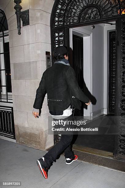 Orlando Bloom seen on the streets of lower Manhattan on October 25, 2013 in New York City. Bloom, who is currently starring in "Romeo & Juliet" on...