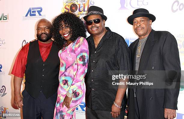 Rose Royce arrive at the 1st Annual Music 4 The Soul Benefit Concert at Nokia Theatre L.A. Live on October 25, 2013 in Los Angeles, California.