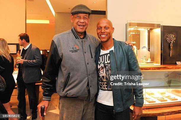 Johnson and Jorden Stewart attend the David Yurman Launch of The Meteorite Collection With Kent Bazemore at Westfield Valley Fair on October 25, 2013...