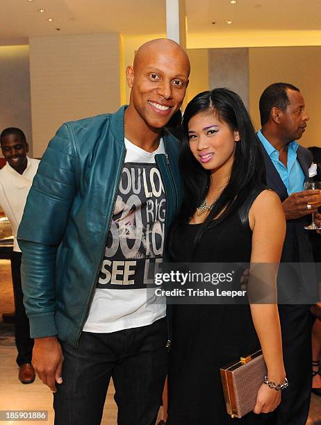 Jordan Stewart and Natasha attend the David Yurman Launch of The Meteorite Collection With Kent Bazemore at Westfield Valley Fair on October 25, 2013...