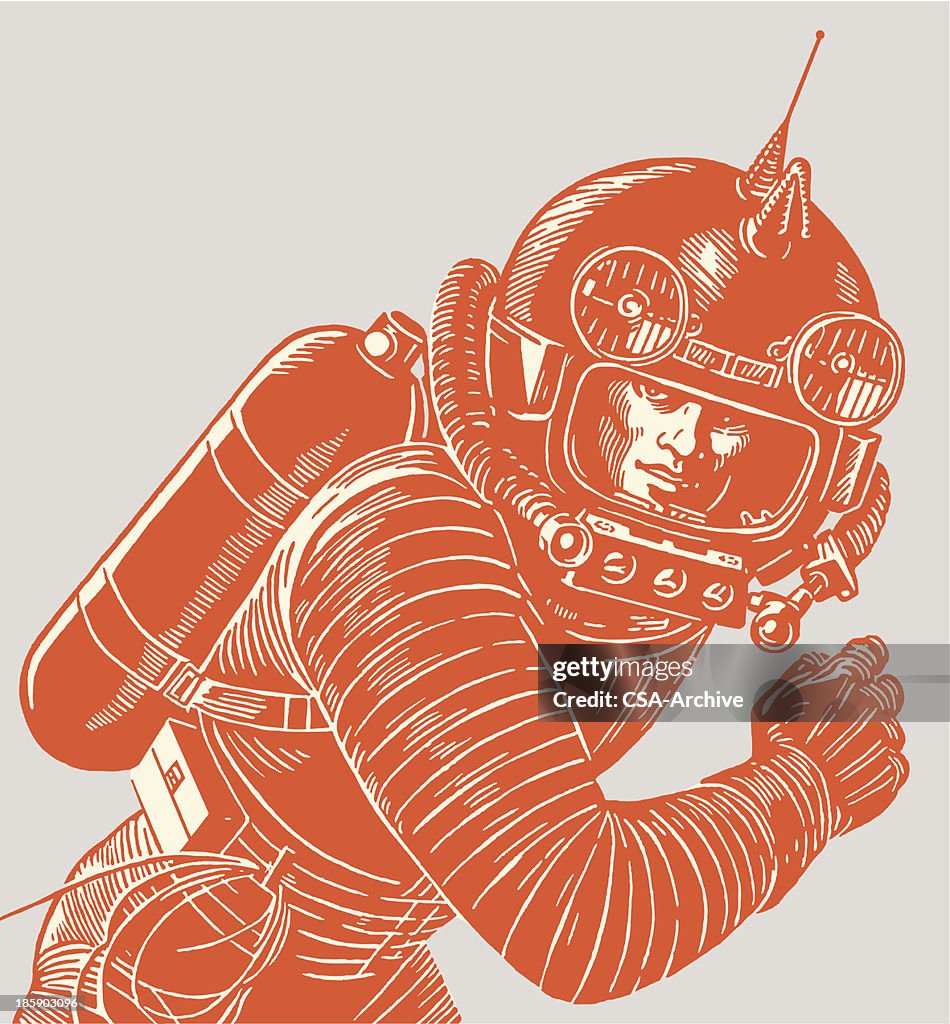 Astronaut Wearing a Spacesuit