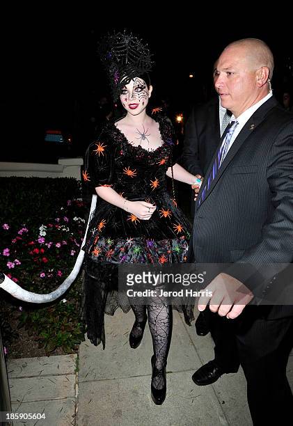 Actress Michelle Trachtenberg attends the Casamigos Halloween Party at the home of Mike Meldman on October 25, 2013 in Beverly Hills, California.