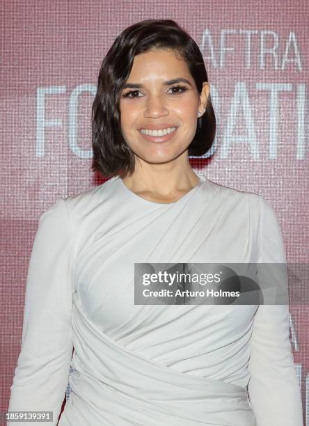 America Ferrera attends SAG-AFTRA Foundation Conversations "Barbie" at SAG-AFTRA Foundation Robin Williams Center on December 15, 2023 in New York...