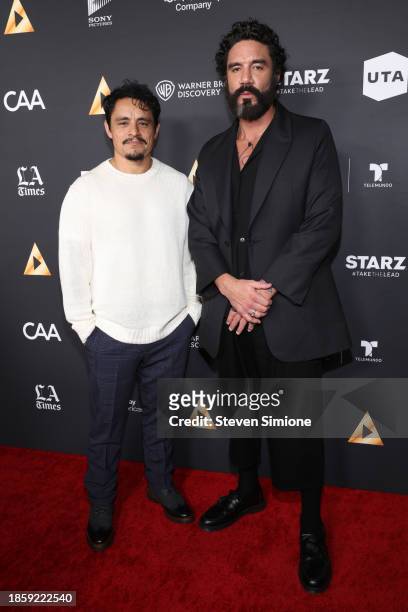Jesse Garcia and Clayton Cardenas attend NALIP hosts end of year celebration to honor Latino excellence in film and TV at Sunset Room Hollywood on...