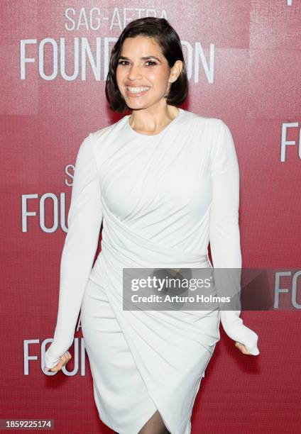 America Ferrera attends SAG-AFTRA Foundation Conversations "Barbie" at SAG-AFTRA Foundation Robin Williams Center on December 15, 2023 in New York...