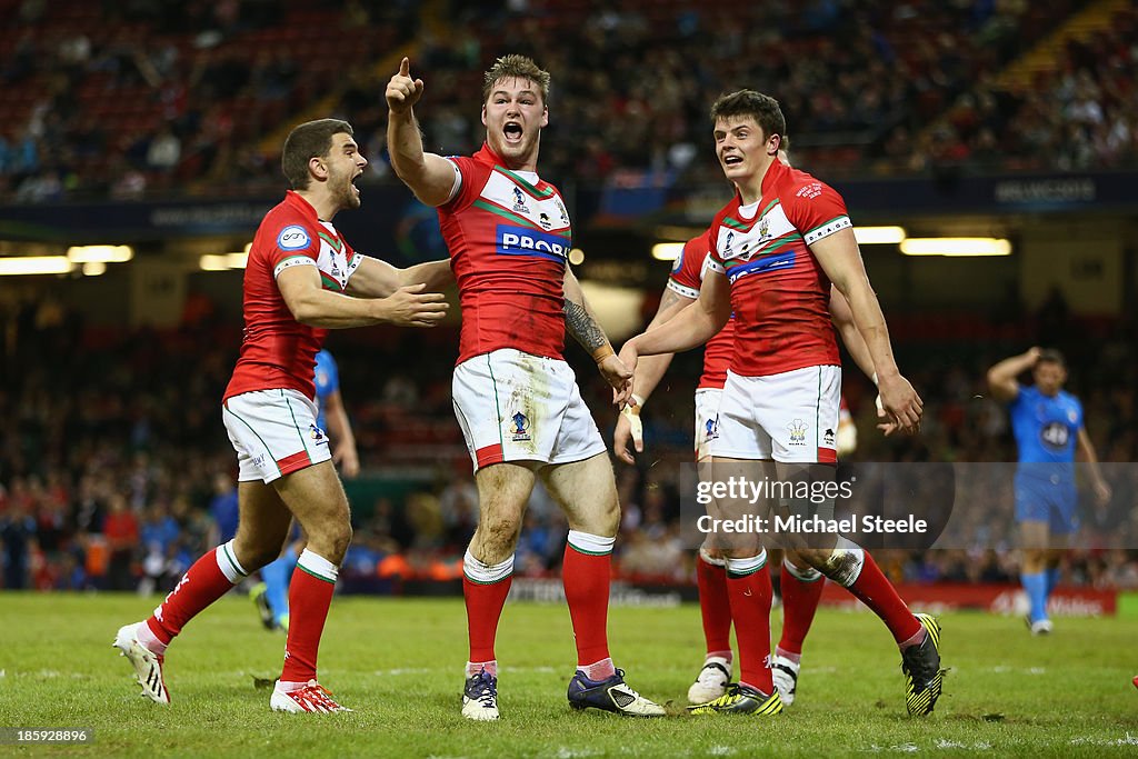 Wales v Italy - Rugby League World Cup: Inter-group Match