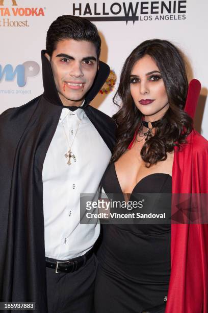 Actor Marlon Aquino and actress Camila Banus attend Fred and Jason's 8th annual Halloweenie holiday concert by the Gay Men's Chorus of Los Angeles at...