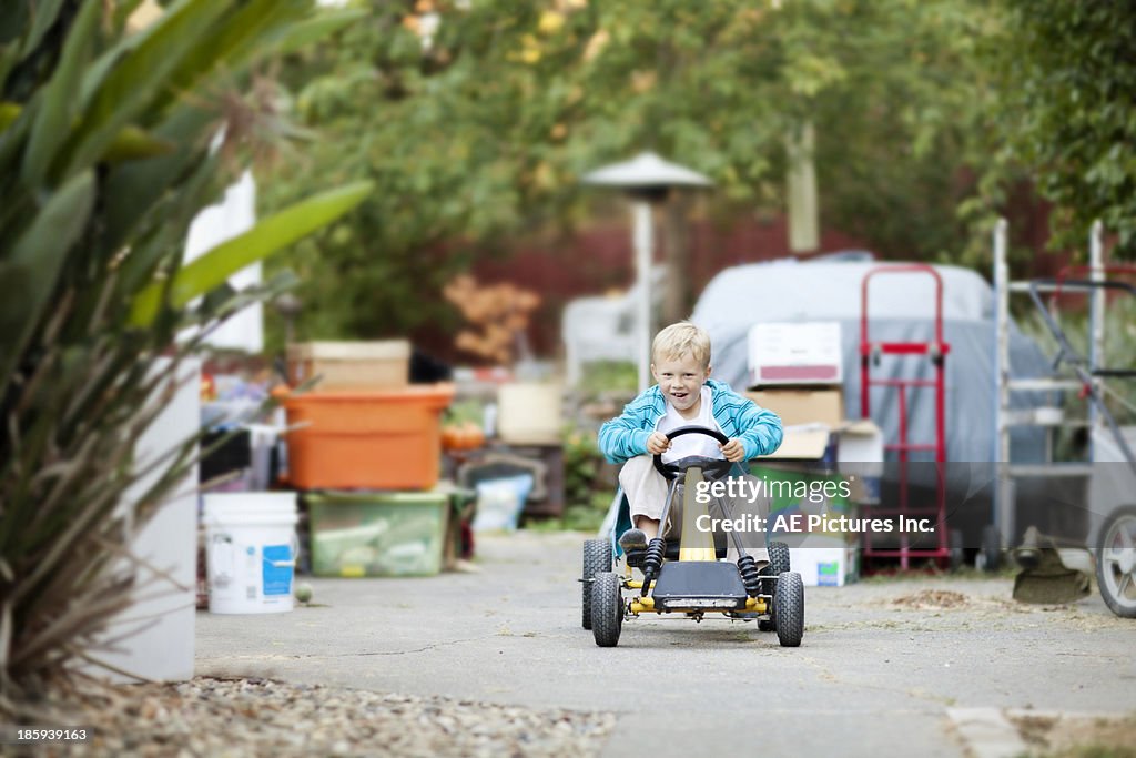 Go carting on moving day