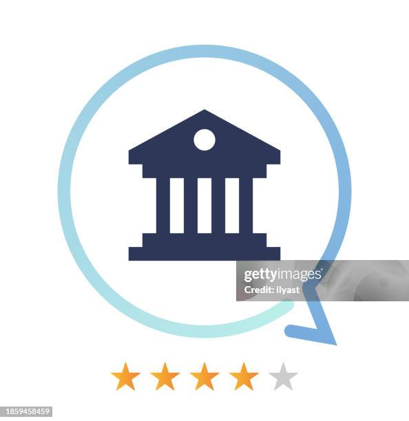 government vector icon - library archives stock illustrations