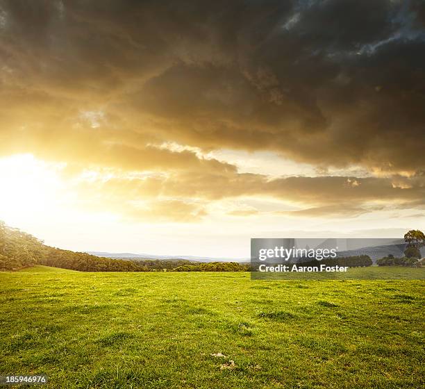 country landscape - sunset place stock pictures, royalty-free photos & images