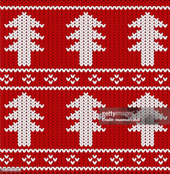 new year's holiday patterned sweater model - christmas sweater stock illustrations