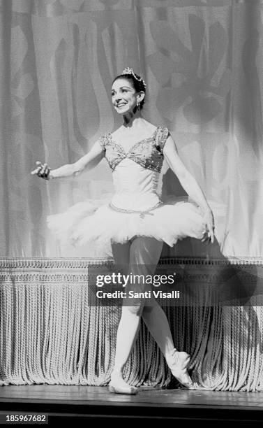 Ballerina Margot Fonteyn on stage on May 23,1969 in New York, New York.