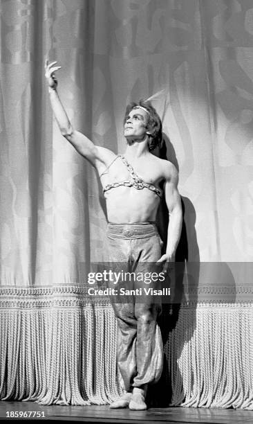 Dancer Rudolf Nureyev on Stage on May 23,1969 in New York, New York.