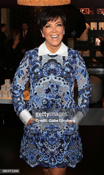 Television personality Kris Jenner arrives at the Kardashian Khaos store at The Mirage Hotel & Casino at on October 26, 2013 in Las Vegas, Nevada.