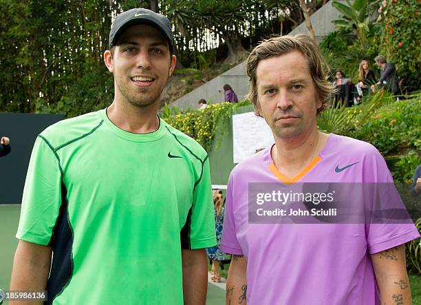 William Hathaway and Friedrich Kunath attend the MAK Center for Art & Architecture Benefit on October 26, 2013 in Beverly Hills, California.