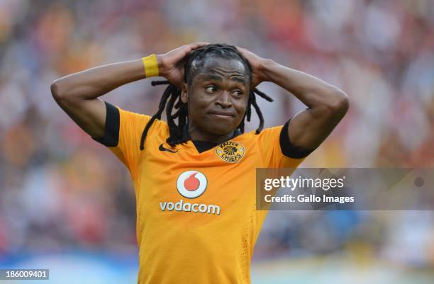 Siphiwe Tshabalala during the Absa Premiership match between Orlando Pirates and Kaizer Chiefs at FNB Stadium on October 26, 2013 in Soweto, South...