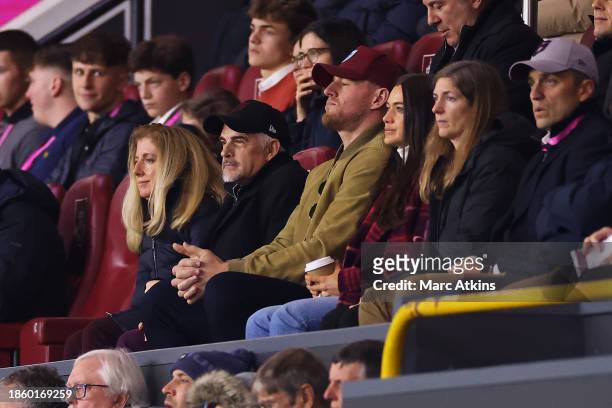 Burnley chairman Alan Pace in the stands during the Premier League match between Burnley FC and Everton FC at Turf Moor on December 16, 2023 in...