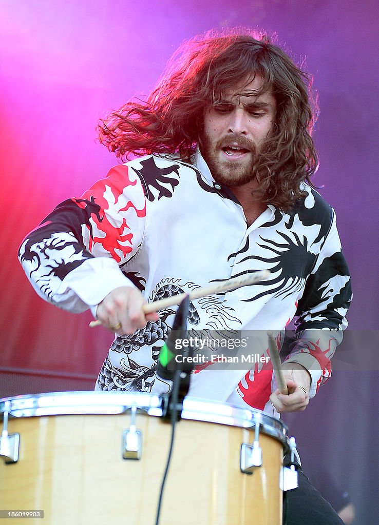 Sam Martin Singer Singer Sam Martin of Youngblood Hawke performs during the Life is ...