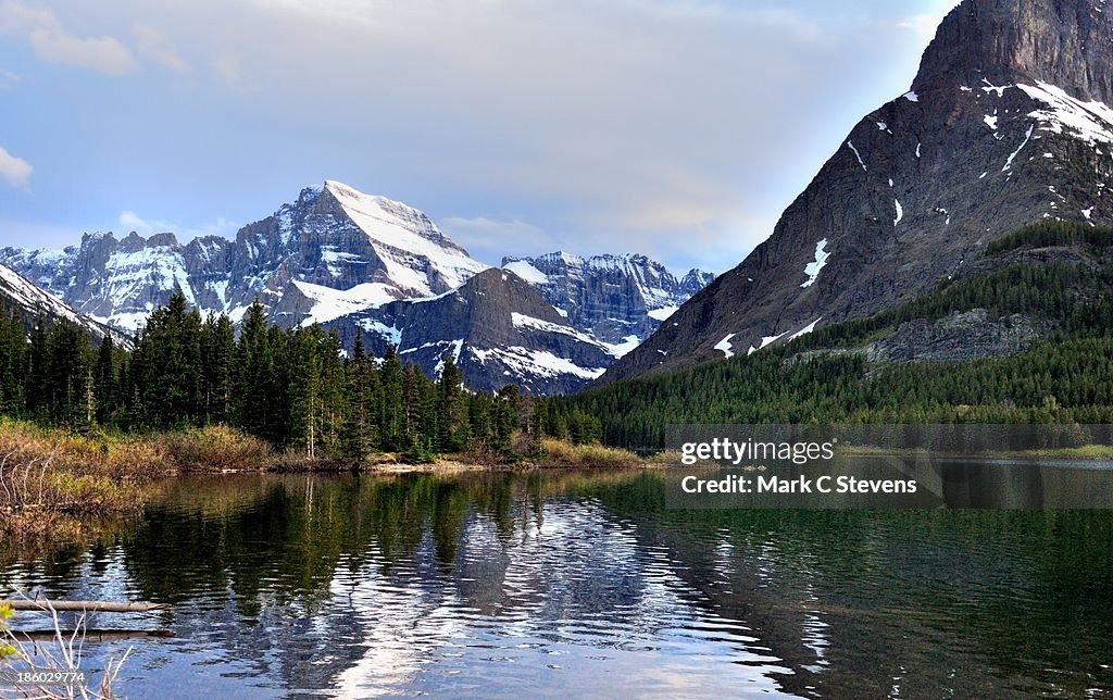 A look towards the Grinnell Lake area