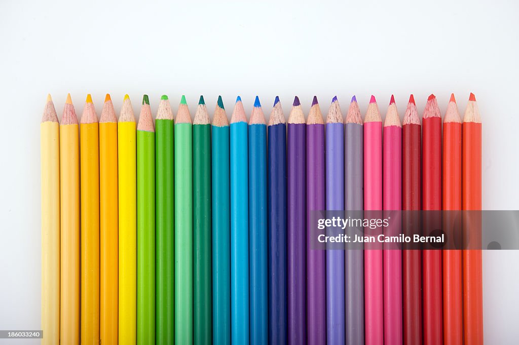 Color pencils background