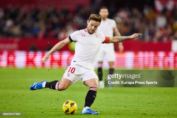 Ivan Rakitic of Sevilla FC in action during the Spanish league, LaLiga EA Sports, football match played between Sevilla FC and Getafe CF at Ramon...