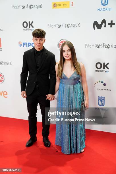 Actress Mafalda Carbonell poses on the red carpet at the 29th edition of the Jose Maria Forque Awards, at IFEMA MADRID Palacio Municipal, on 16...