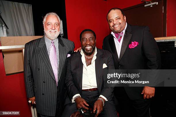 Danny Bankwell, Eddie Levert and Roland Martin attend the O'Jays 8th Annual Celebrity Scholarship Weekend Masquerade Ball at TW Theater on October...