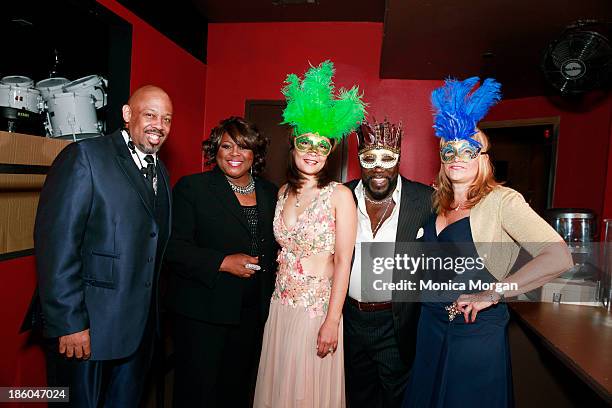 Dale DeGroa, Shirley Murdock, Raquel Levert, Eddie Levert and Connie Breeze attend the O'Jays 8th Annual Celebrity Scholarship Weekend Masquerade...