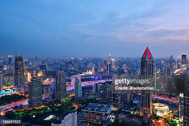 the red roof - peoples square stock pictures, royalty-free photos & images