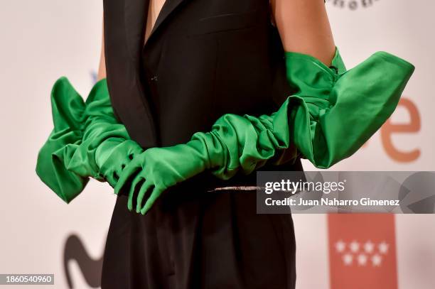 Esmeralda Pimentel attends the red carpet for the Jose María Forque Awards 2023 at Palacio Municipal de Congresos de Madrid on December 16, 2023 in...