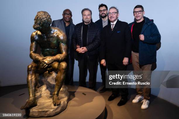 Sumbu Kalambay, Franco Nero, Gabriele Tinti, Kevin Spacey and Emanuele Blandamura attend as Franco Nero and Kevin Spacey read Gabriele Tinti's poems...