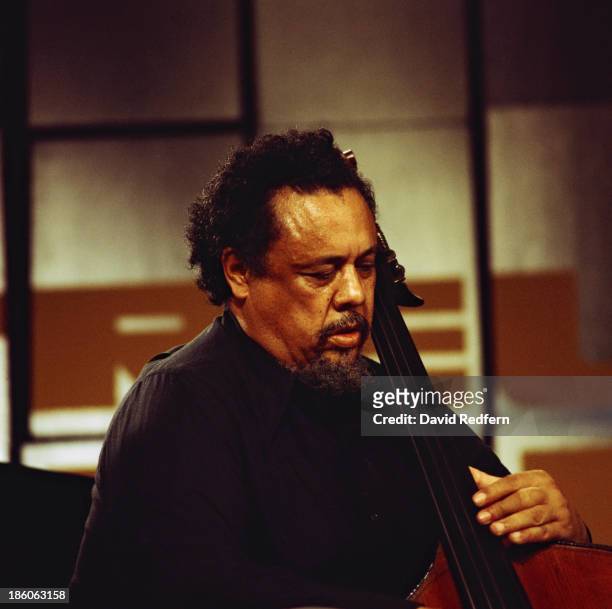 American jazz double bassist and composer Charles Mingus performing at the Montreux Jazz Festival, Montreux, Switzerland, 20th July 1975.