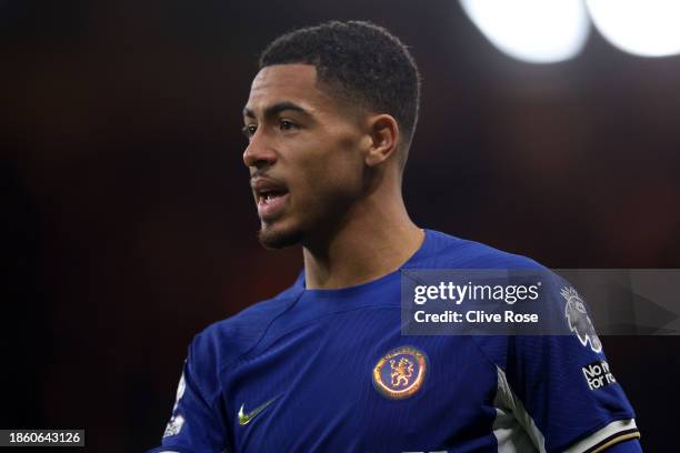 Levi Colwill of Chelsea FC looks on during the Premier League match between Chelsea FC and Sheffield United at Stamford Bridge on December 16, 2023...