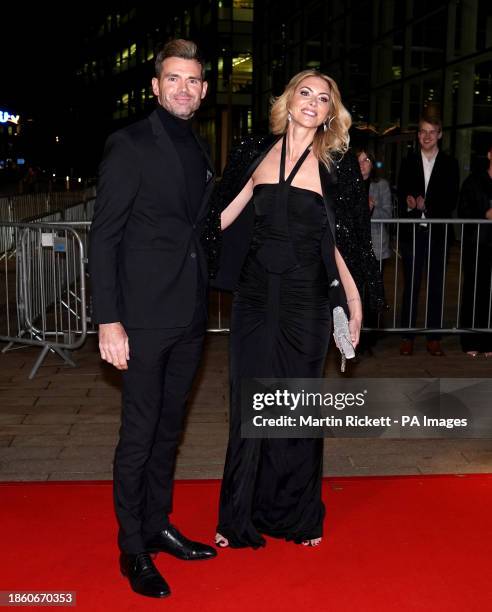 James Anderson and wife Daniella Lloyd arrive for the 2023 BBC Sports Personality of the Year Awards held at MediaCityUK, Salford. Picture date:...