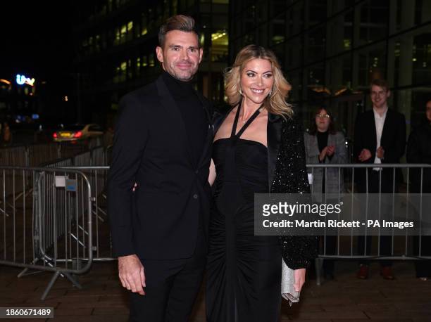 James Anderson and wife Daniella Lloyd arrive for the 2023 BBC Sports Personality of the Year Awards held at MediaCityUK, Salford. Picture date:...