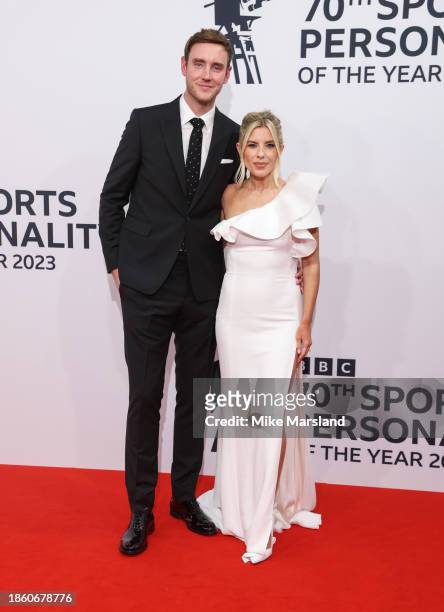 Stuart Broad and Mollie King attend the BBC Sports Personality Of The Year 2023 at Dock10 Studios on December 19, 2023 in Manchester, England.