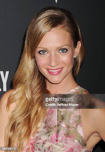 Actress A.J. Cook attends The Pink Party 2013 at Barker Hangar on October 19, 2013 in Santa Monica, California.