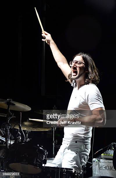 Musician Jeremy Salken of Big Gigantic performs onstage during day 2 of the Life is Beautiful festival on October 27, 2013 in Las Vegas, Nevada.