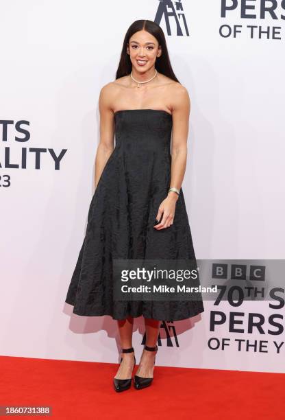 Katarina Johnson-Thompson attends the BBC Sports Personality Of The Year 2023 at Dock10 Studios on December 19, 2023 in Manchester, England.
