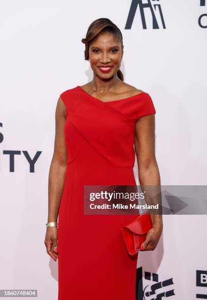 Denise Lewis attends the BBC Sports Personality Of The Year 2023 at Dock10 Studios on December 19, 2023 in Manchester, England.