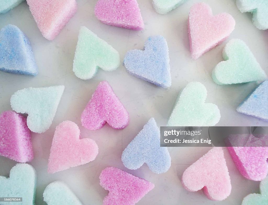 Pastel Sugar Hearts