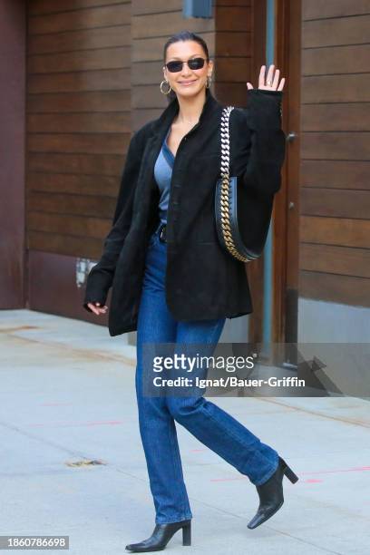 Bella Hadid is seen on December 19, 2023 in New York City.