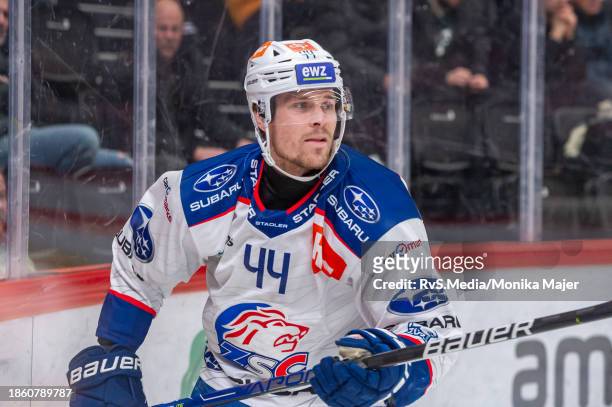 Mikko Lehtonen of ZSC Lions in action during the Swiss National League game between Lausanne HC and ZSC Lions at Vaudoise Arena on December 19, 2023...