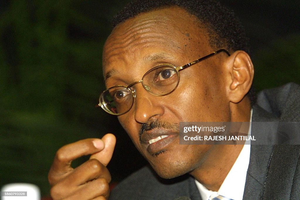Kagame Ran Rwandan President Paul Kagame addresses a press conference on the ...