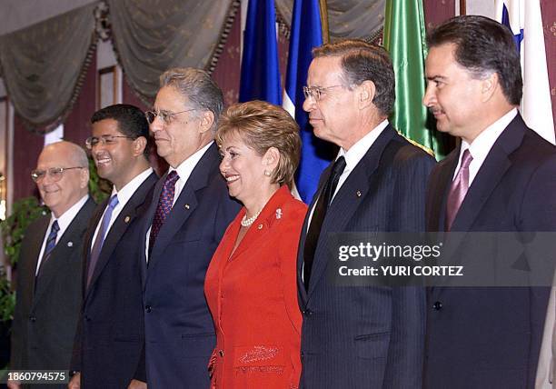 Of Nicaragua, Enrique Bolanos; El Salvador, Francisco Flores; Brazil, Fernando Cardoso; Panama, Mireya Moscoso; Costa Rica, Miguel Angel Rodriguez...