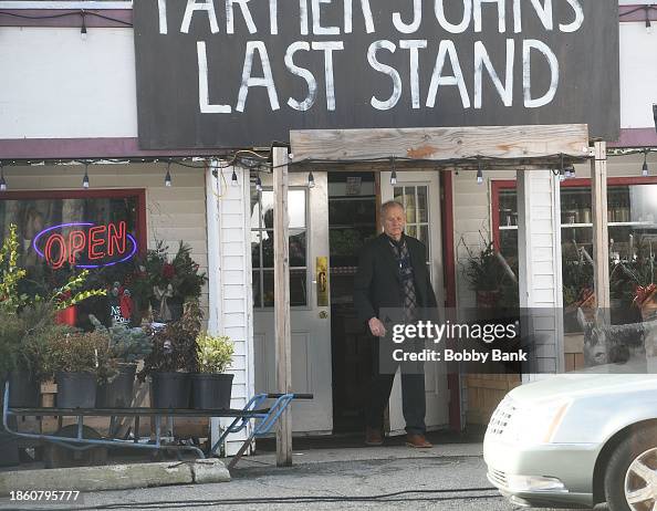 Bill Murray on the set of